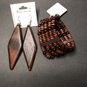 Wooden Jewelry Set
